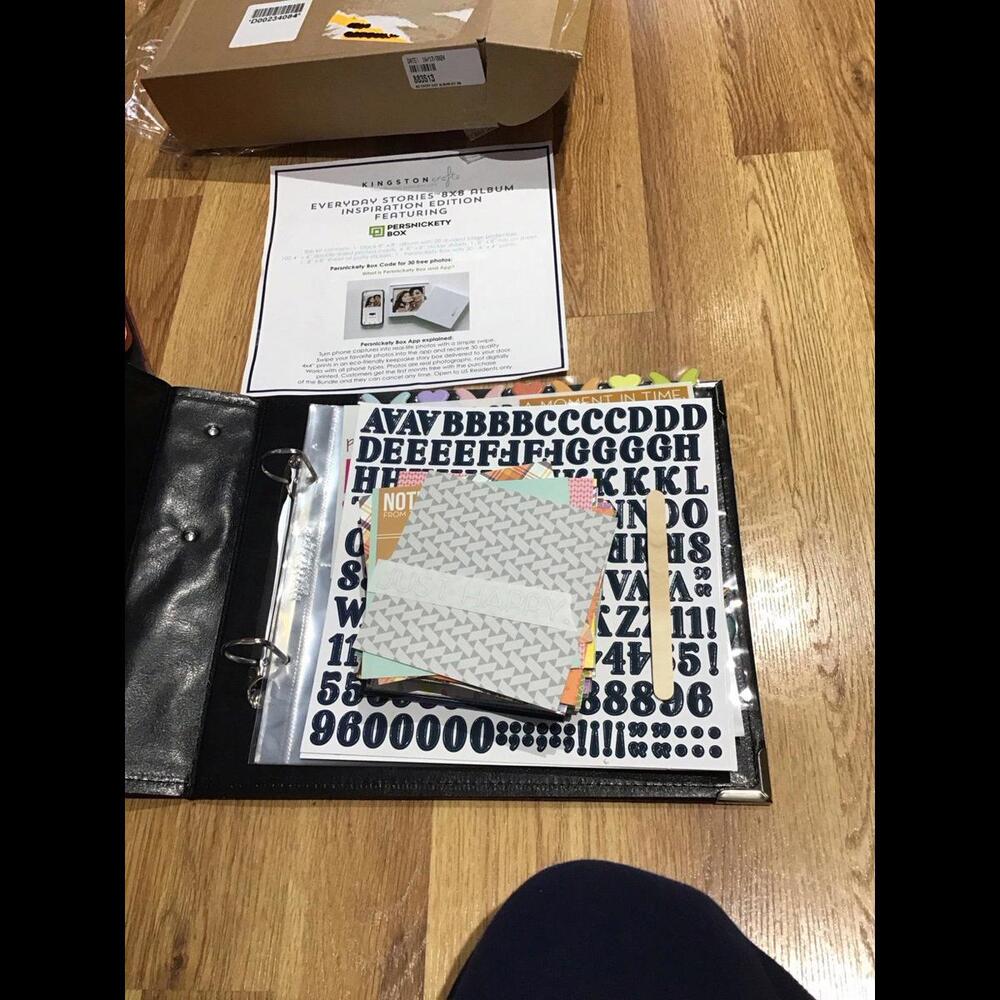 Kingston crafts persnickety box, album from hsn